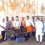 Mishal of service: Distribution of fruits and cold nuts to migrant laborers for 9 consecutive days