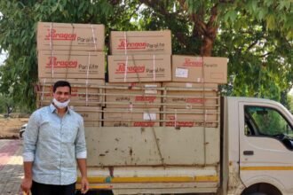 Initiative of Agrasen Public Welfare Committee: Step footers handed over to the Mayor for the needy