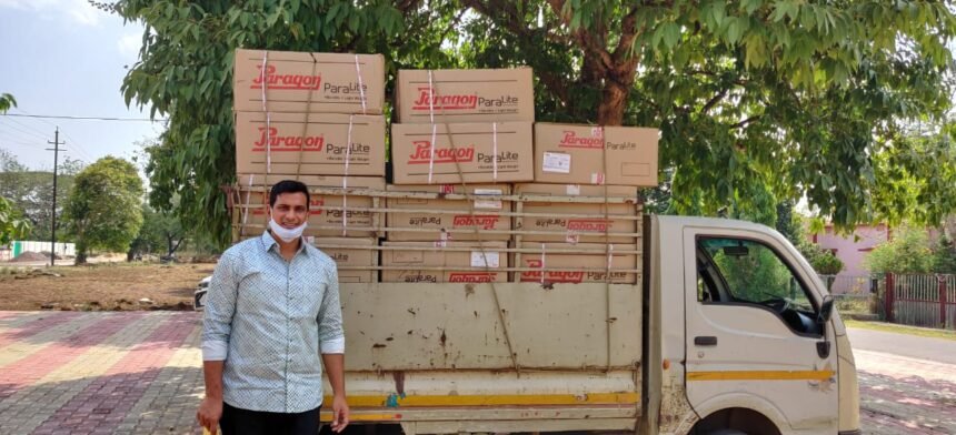 Initiative of Agrasen Public Welfare Committee: Step footers handed over to the Mayor for the needy