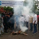 Outrage over China: NSUI burnt effigy of Chinese President