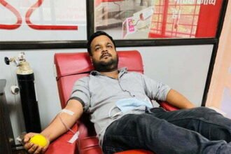 NSUI organizes blood donation camp on the birthday of former national president Rahul Gandhi