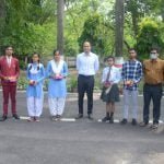 The collector gave the gift to the toppers of the district