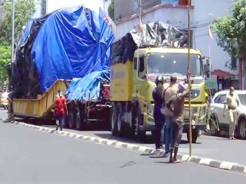70 ton weighing machine, 74 wheels truck: 1700 km journey completed in a year