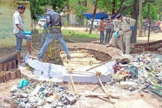 During the cleaning, there was hell in the old well
