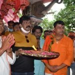 A wonderful view of the worship of Lord Bholenath in Mata Rajarajeshwari temple