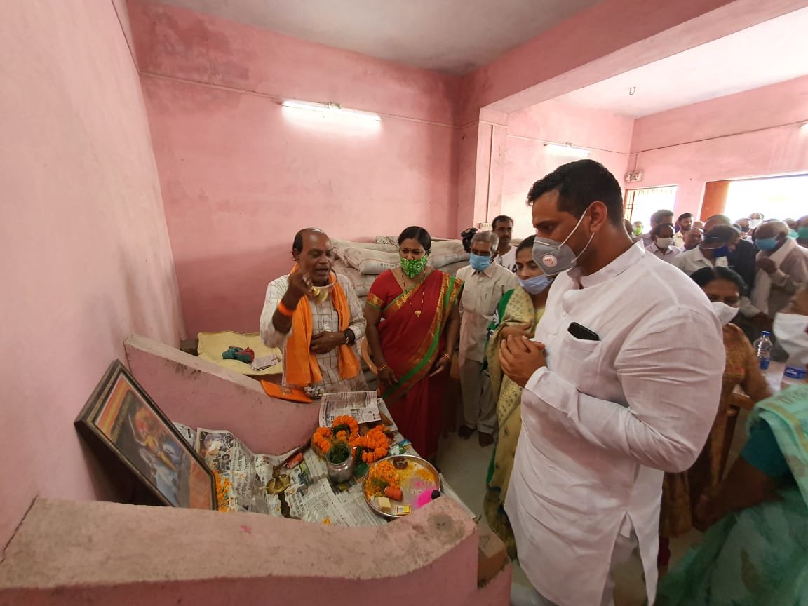 Lodhi Samaj building to be built from 9.17 lakhs: Mayor did land worship