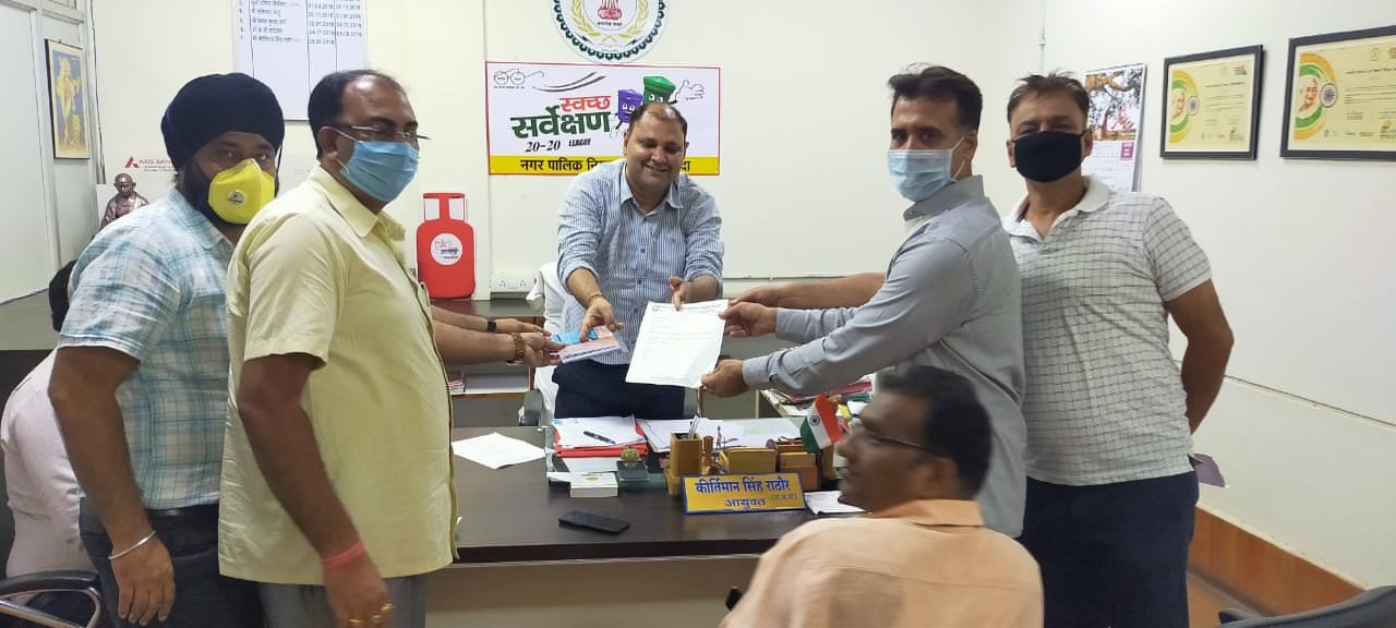 Memorandum submitted by the Chamber of Industries to the Commissioner of Bhilai Charoda Corporation