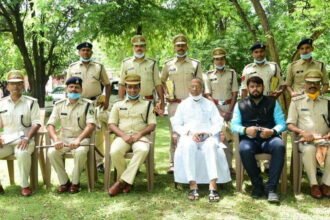 Home Minister Tamradhwaj Sahu honored the Bemetara police team for outstanding work