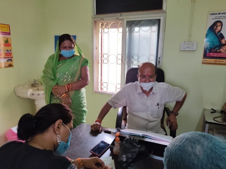 State Congress General Secretary Jitendra Sahu inspected Nagpura Primary Health Center