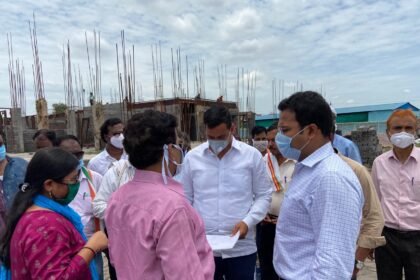 Sarva Samaj Mangal Bhavan being prepared in Kemp area