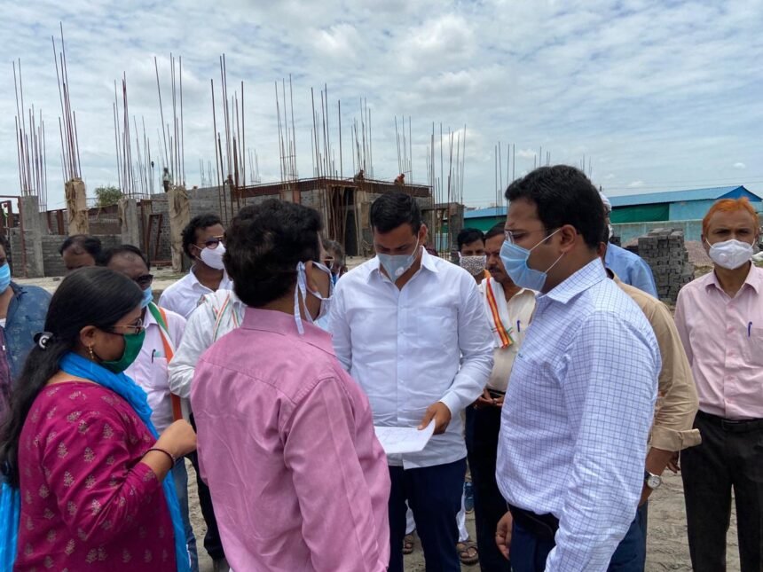 Sarva Samaj Mangal Bhavan being prepared in Kemp area