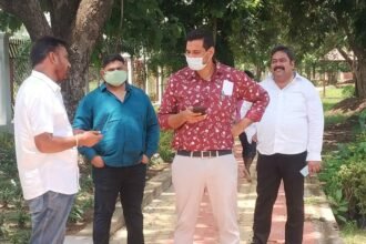 Sector-1 garden beds are adorned with medicines and flower plants