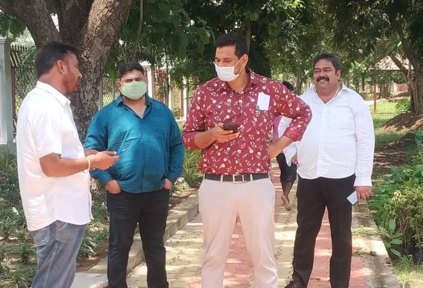 Sector-1 garden beds are adorned with medicines and flower plants