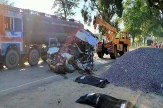 Gond-Bahraich highway crashes, five killed, 11 injured
