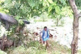 Liquor-laden truck overturns: Lottery of people