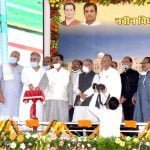 The foundation stone of the new assembly building in Chhattisgarh