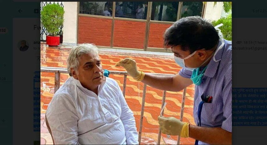 After Mayor Dheeraj Bakliwal came to Corona positive, MLA Vora also conducted an investigation: Report came negative…. After going into self isolation it said