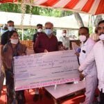 check of Rs 1 lakh 11 thousand 111 handed over to CM Relief Fund
