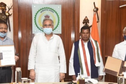 MoU signed for first unit of defense category industry in Chhattisgarh ……. This unit will be set up in Birebhanth of Durg district