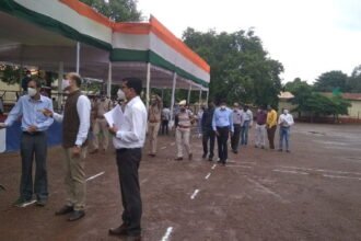 Collector and SP took stock of preparations in police line