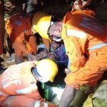 The child was trapped in a hill drain: The operation was done with hard work of three hours…. Saved child investigation by cutting a rock