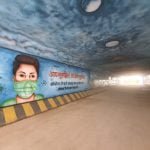 The underbridge of Bhilai Power House looks attractive: different experiences giving paintings related to cleanliness, such underbridge has been decorated