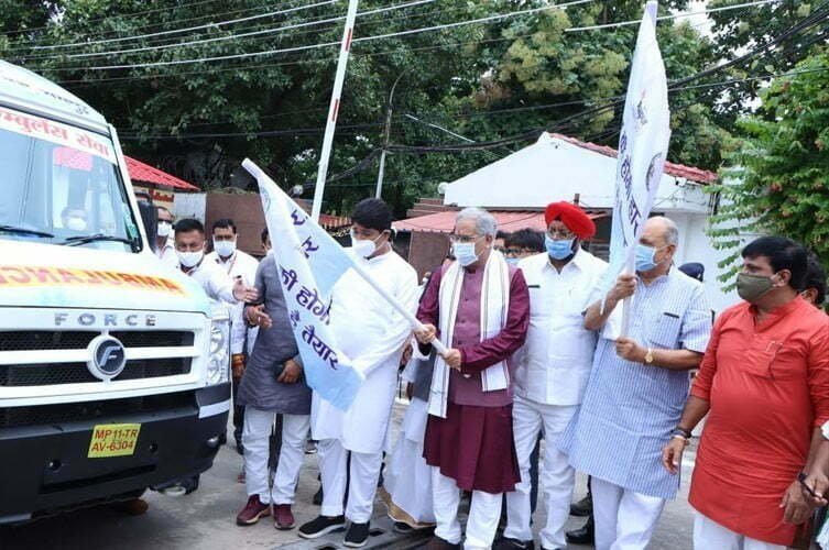 Chief Minister Bhupesh Baghel inaugurated an ambulance with state-of-the-art facilities on his birthday.