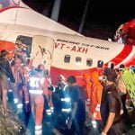Slippery plane collapsed due to wet runway