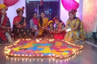Diwali atmosphere in the city on the Bhoomipujan of Shri Ram temple