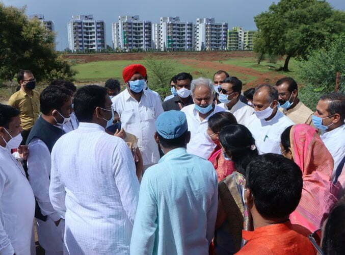 The CM and the Speaker visited Sector-24 of Nava Raipur