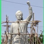 Shaurya Memorial being built by the initiative of MLA and Mayor Devendra… ..The statue of Shaheed Bhagat Singh, weighing 5 tons, made from metalgun… will be installed here