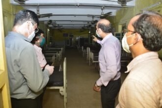 The facility of 50 beds with oxygen cylinders will be available in the district hospital from tomorrow