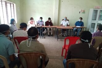 Collector took meeting of officials in Home isolation control room