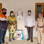 पीएम मोदी के जन्मदिन के अवसर पर भिलाई केन डु पर्वत फाउंडेशन ने सीएसपी कार्यालय में लगाया ऑटो सेंसर सेनेटाइज मशीन