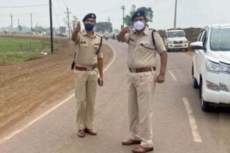 SP Prashant Thakur arrives at new block spot…. Instructions for improvement after inspecting the site