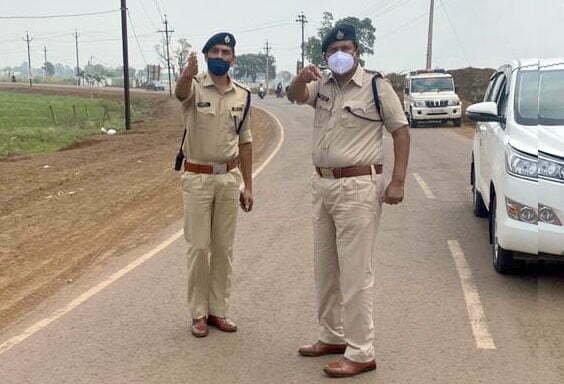 SP Prashant Thakur arrives at new block spot…. Instructions for improvement after inspecting the site