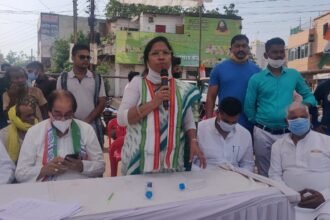 Ruckus over agriculture bill: Demonstration in Bhilai