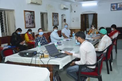 ACS Renu Pillai and NRHM Dr. Priyanka Shukla inspected