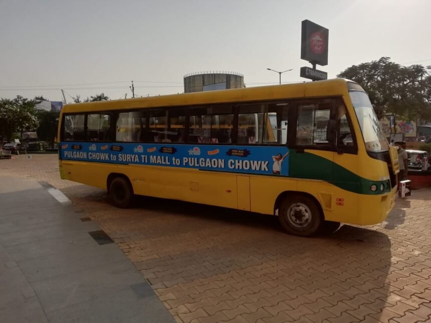 Initiative of Surya Mall: Now the facility of pick-up and drop to bring people to the mall… in the first phase bus will run to Pulgaon and Risali
