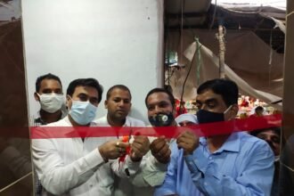 Multi deluxe toilet made for the first time in Hathari market…. Mayor inaugurates Multi Deluxe Cosmetics