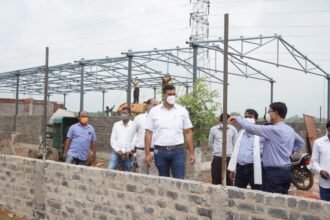 Mayor and MLA Devendra Yadav inspected the under construction