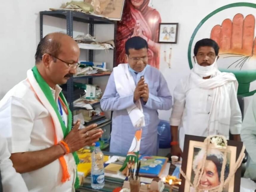 Jitendra Sahu tribute on the death anniversary of Indira Gandhi