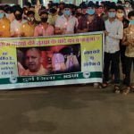 Boil on Hathras incident: NSUI takes out candle march
