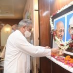 CM Baghel tribute to Mahatma Gandhi and Lal Bahadur Shastri