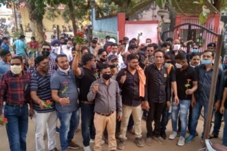 Strike of contractors in Bhilai Corporation