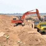 For sand supply, the Department of Minerals approved 107 sand storage permits