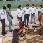Good initiative of Bhilai Corporation: use of cow dung condes in Muktidham