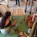 Women learned the art of bamboo, from table lamps to bamboo charcoal training
