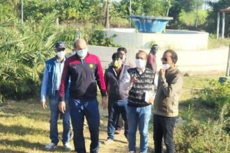 The Collector inspected the corporation works with the commissioner