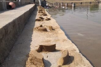 Big Breaking: Uproar over breaking altars in Cantonment Chhath pond